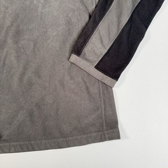 The North Face Men's Grey Fleece Quarter 1/4 Zip Pullover Size Large TKA 100 - Picture 6 of 11